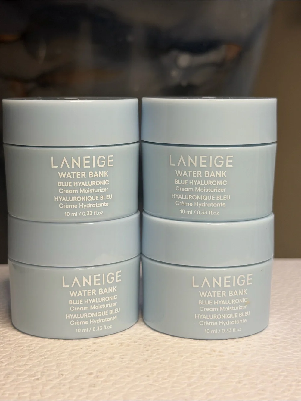 LANEIGE Water Bank Blue Hyaluronic Cream Moisturizer - Light Blue (4-Pack) 10ml